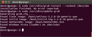 Grub 2 Reparatur